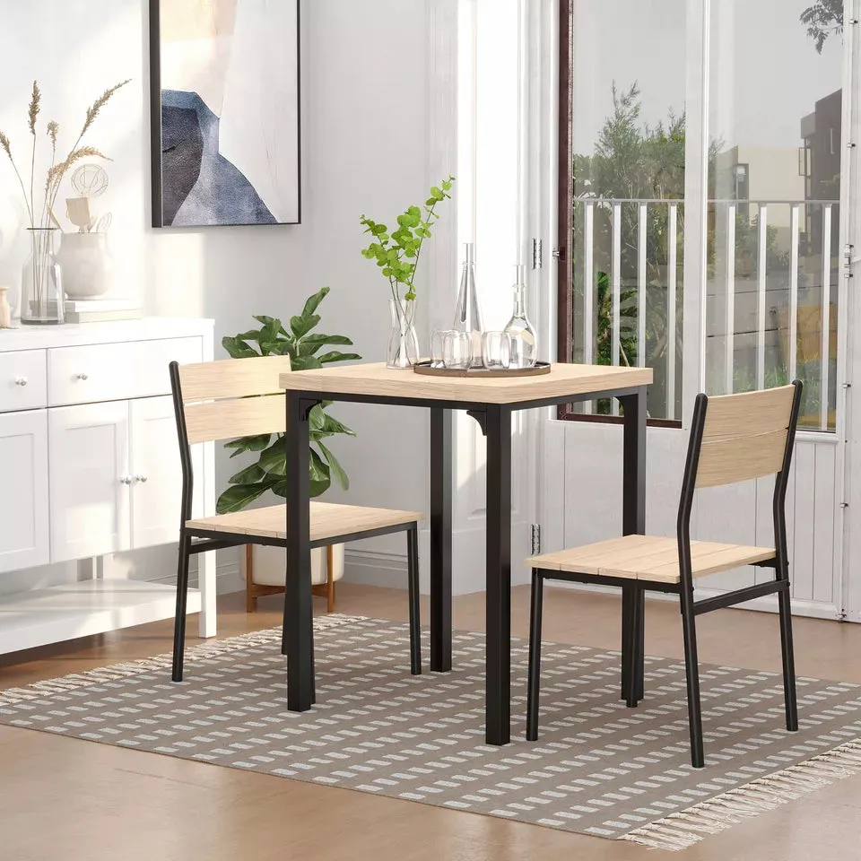 3 Pcs Compact Dining Table Set