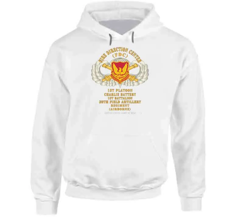 39th Field Artillery Regiment, 1st Platoon, Fdc, Charlie Battery, 1st Battalion Airborne - V1 Gold X 300 Classic T Shirt, Crewneck Sweatshirt, Hoodie, Long Sleeve