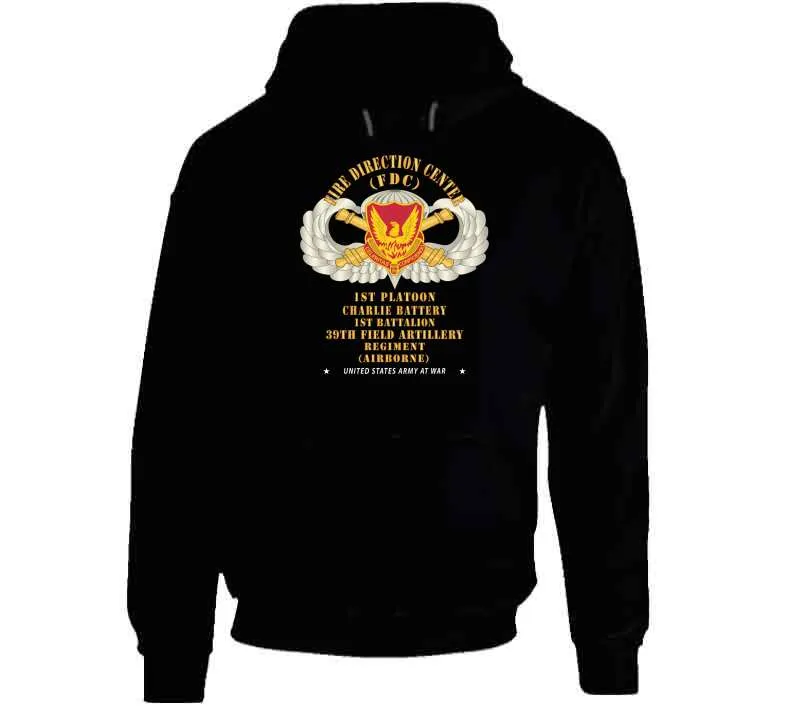 39th Field Artillery Regiment, 1st Platoon, Fdc, Charlie Battery, 1st Battalion Airborne - V1 Gold X 300 Classic T Shirt, Crewneck Sweatshirt, Hoodie, Long Sleeve