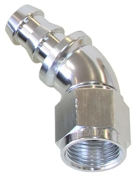 510 Series Full Flow Tight Radius Push Lock 45° Hose End -4AN AF512-04S