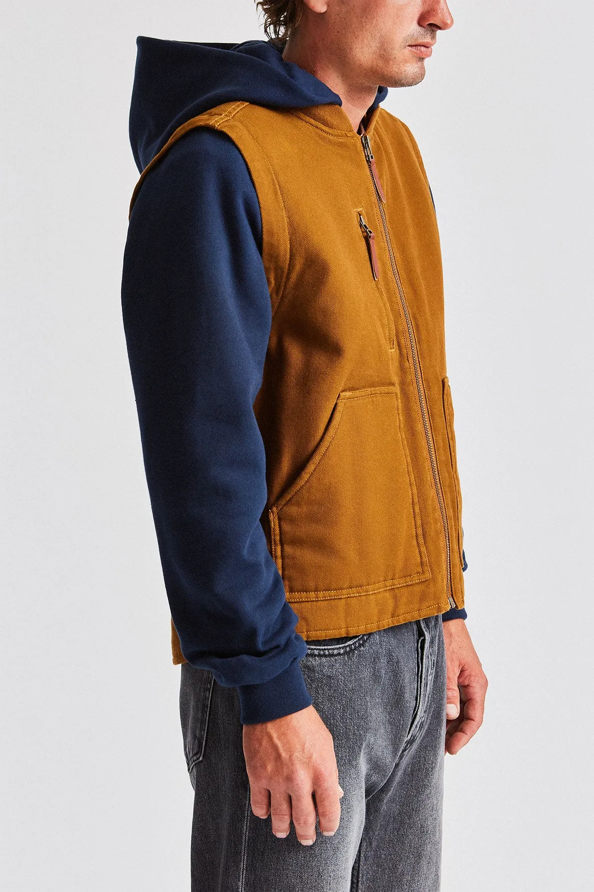 Abraham Convertible Jacket - Copper/Navy