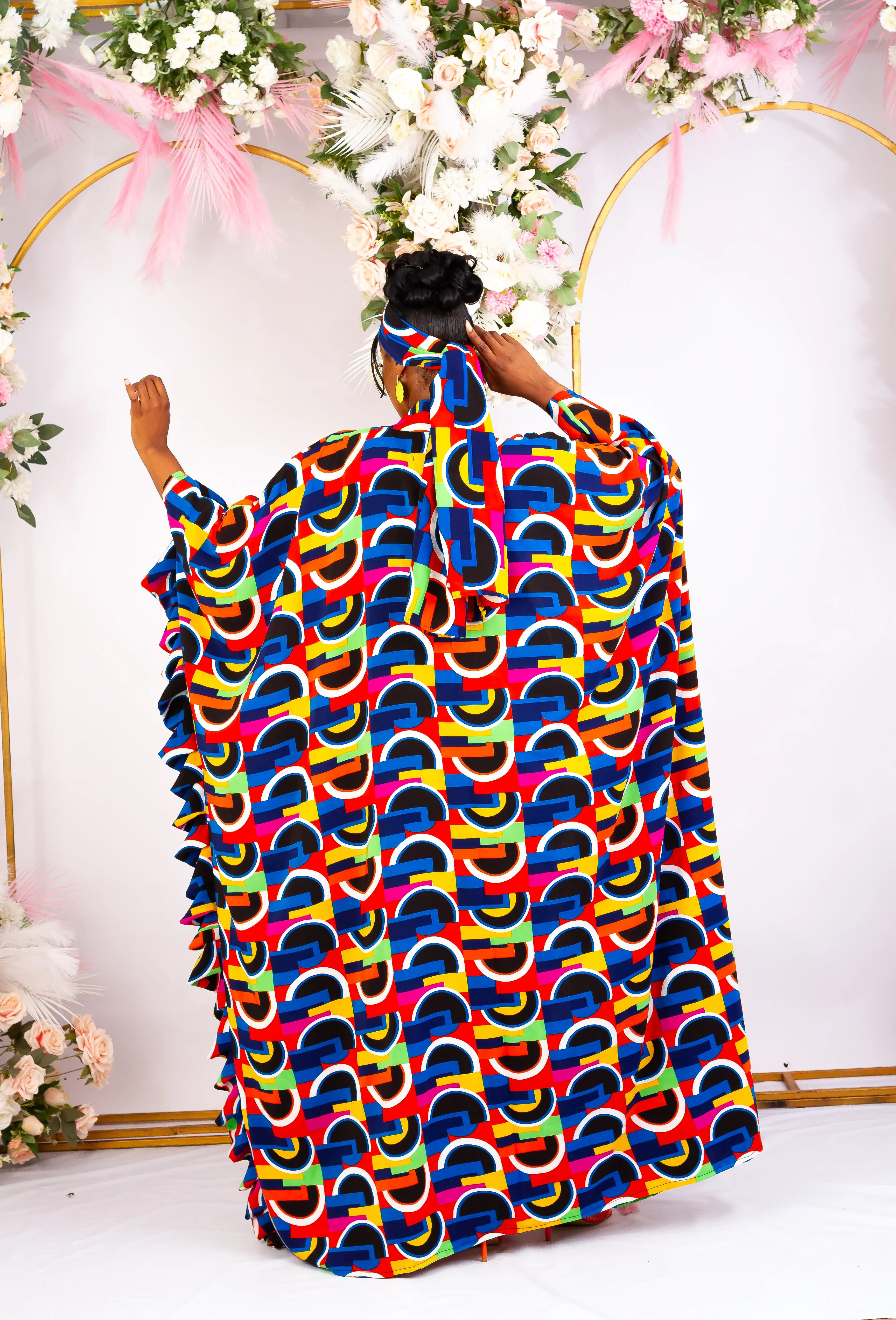 African Print Crepe Kimono  - Jachimma