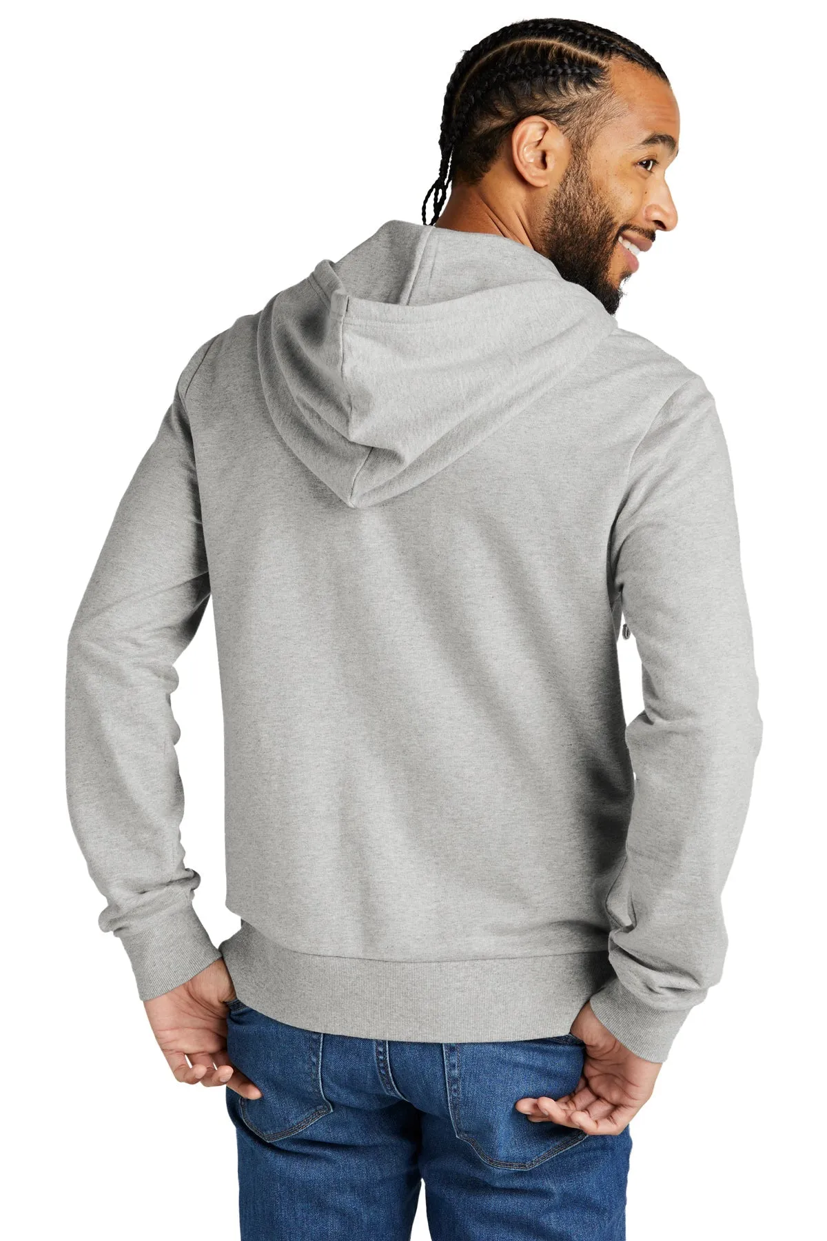 Allmade Unisex Organic French Terry Full-Zip Hoodie, Granite Grey Heather