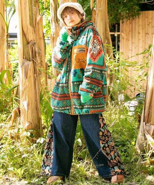 AMINA x GRN Kilim Hoodie Jacket