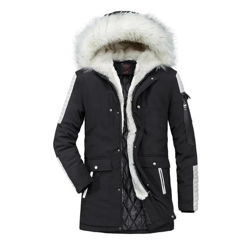 Angelo Ricci™ Cotton-Padded With Fur Hood Coat