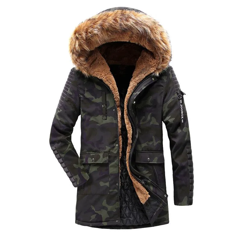 Angelo Ricci™ Cotton-Padded With Fur Hood Coat