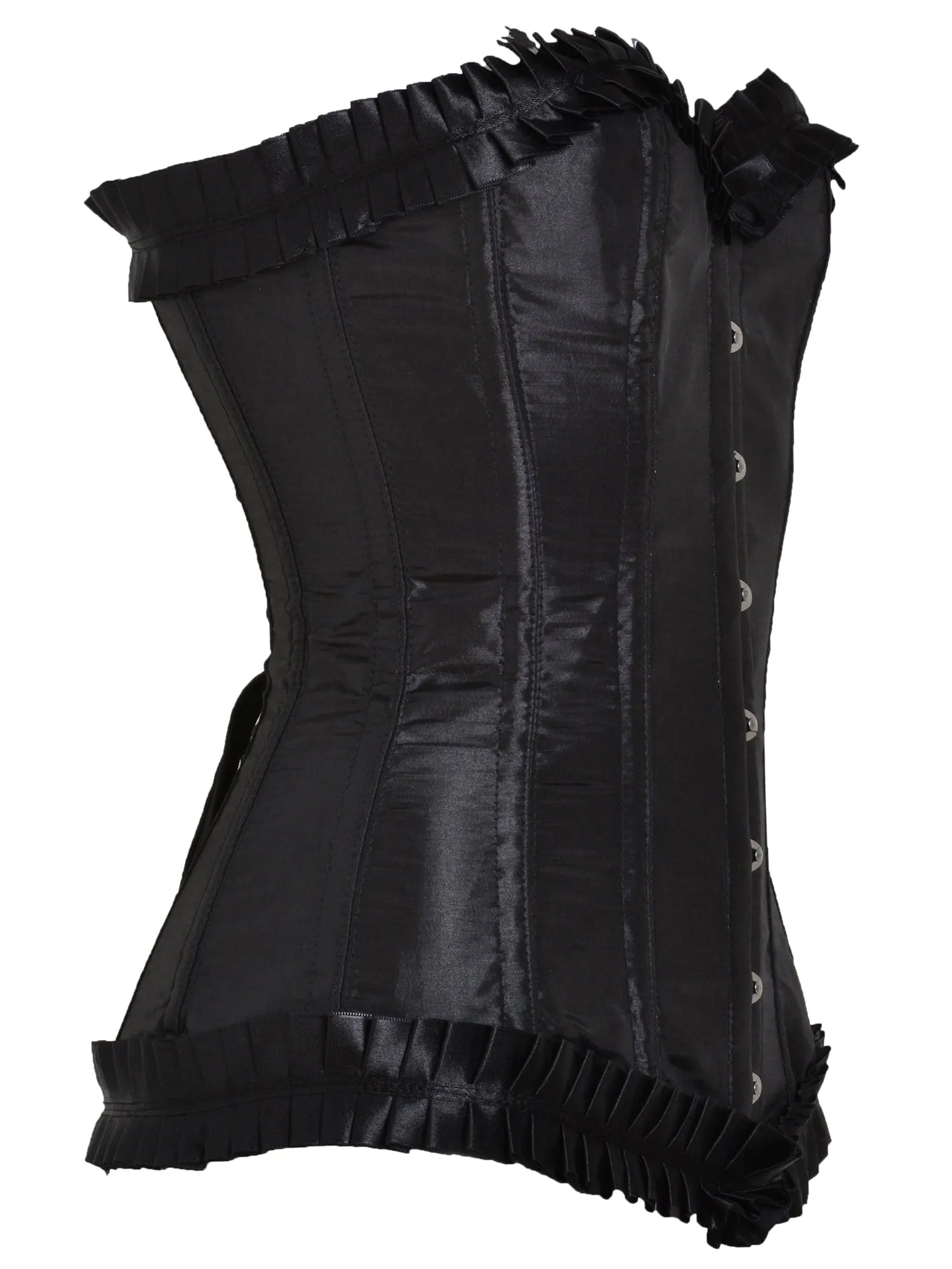 Black Dahlia Frill Overbust Corset