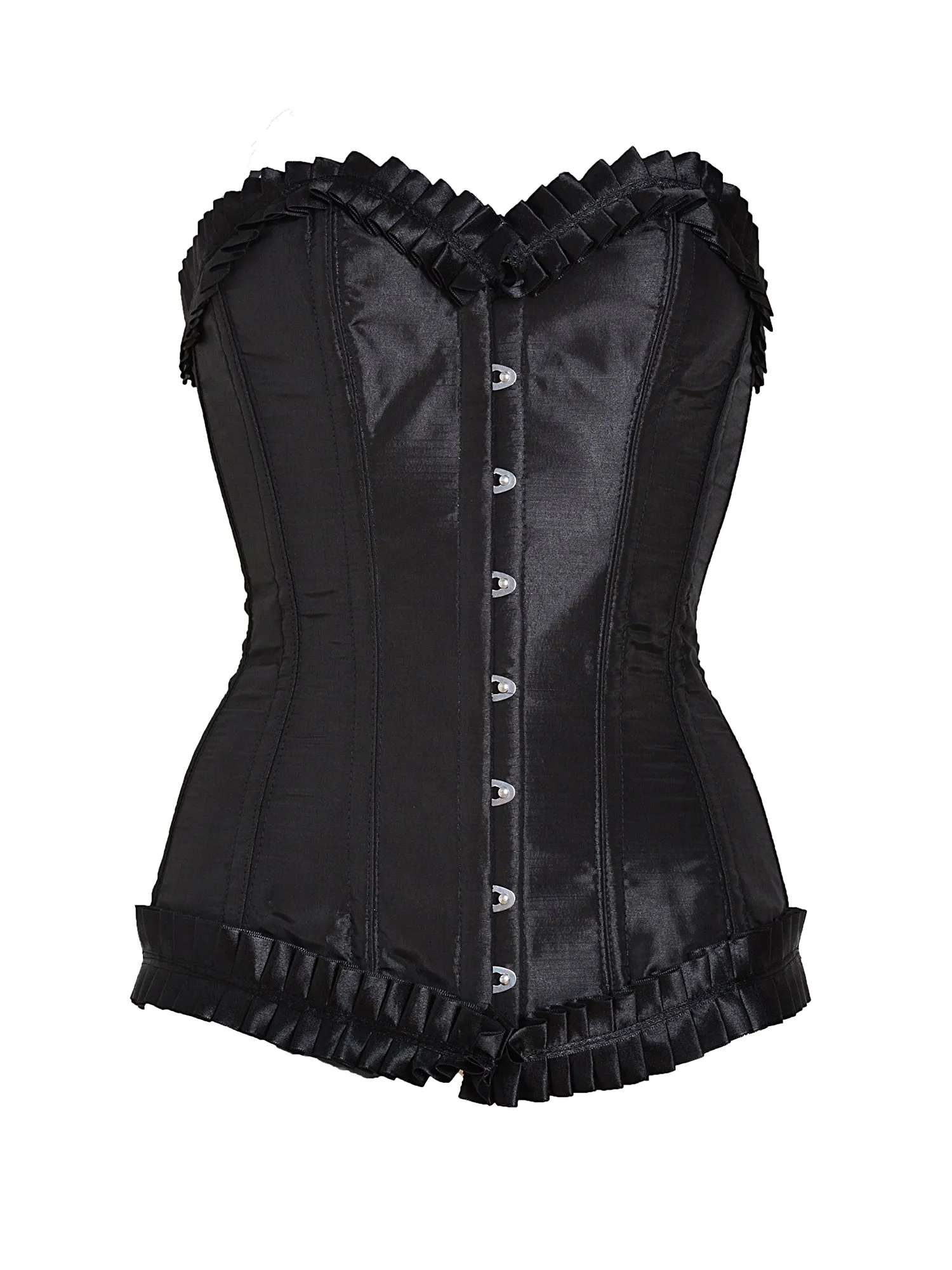 Black Dahlia Frill Overbust Corset