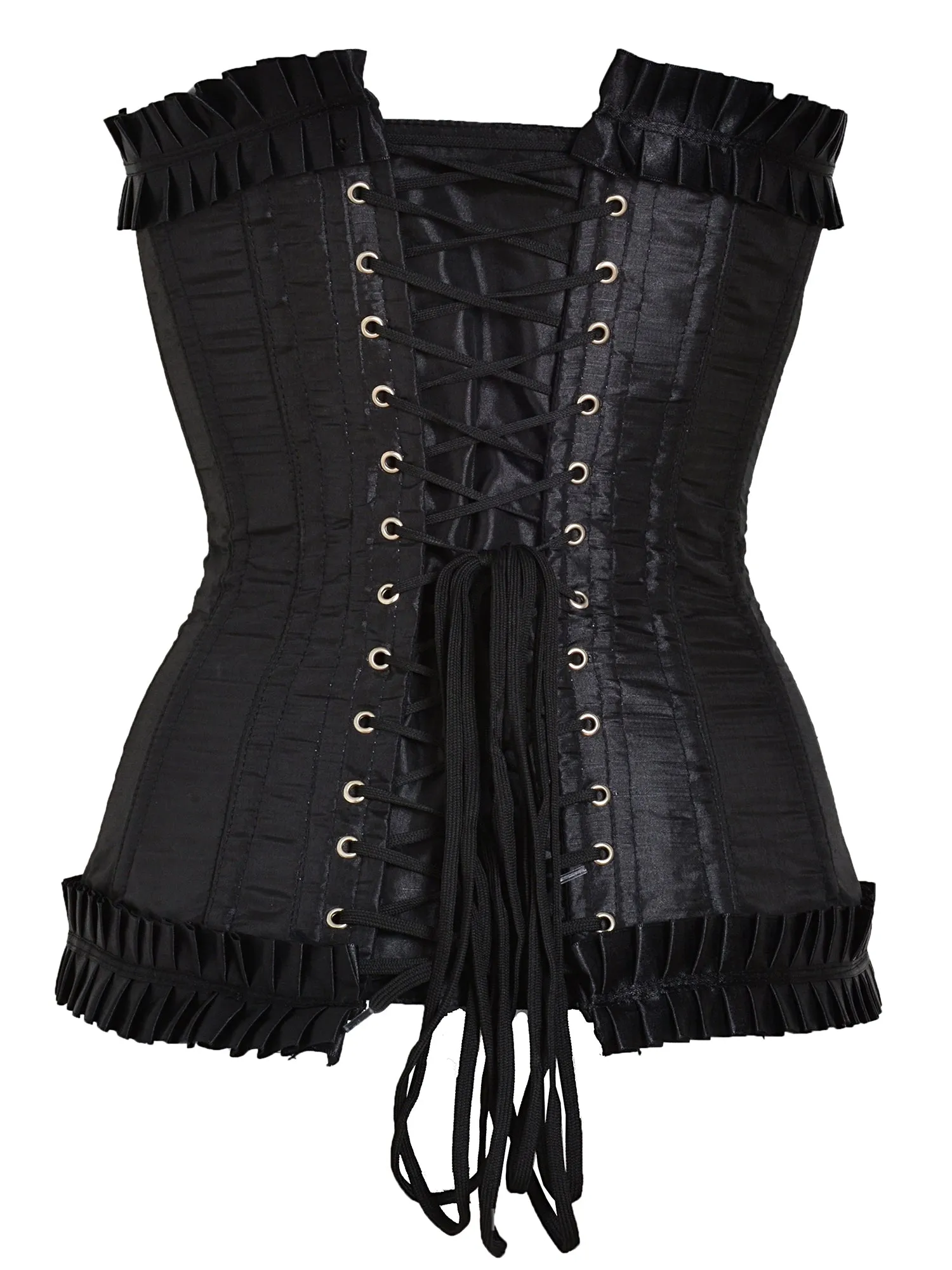 Black Dahlia Frill Overbust Corset