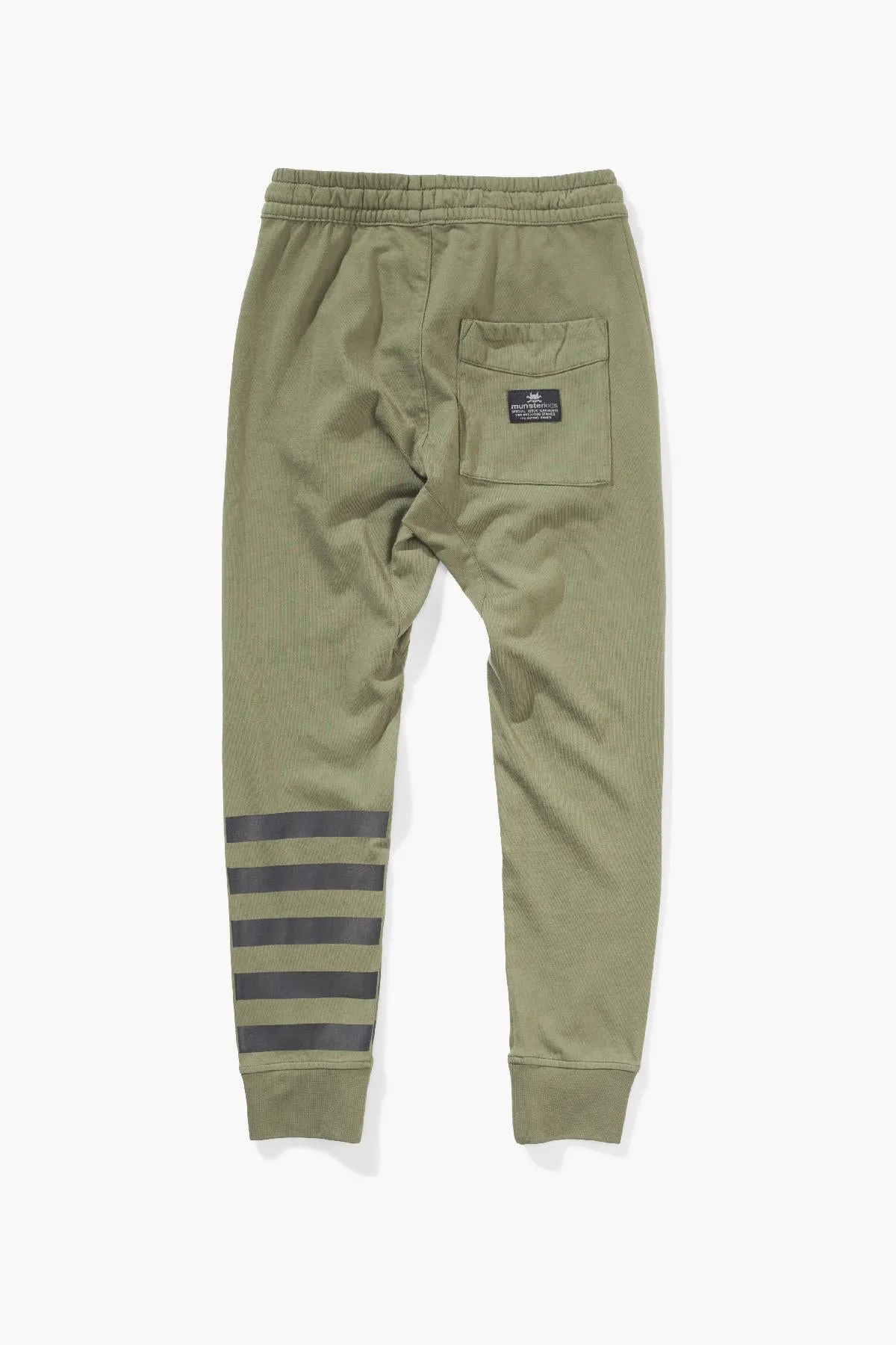 Boys Pants Munster Kids Stripe Olivine