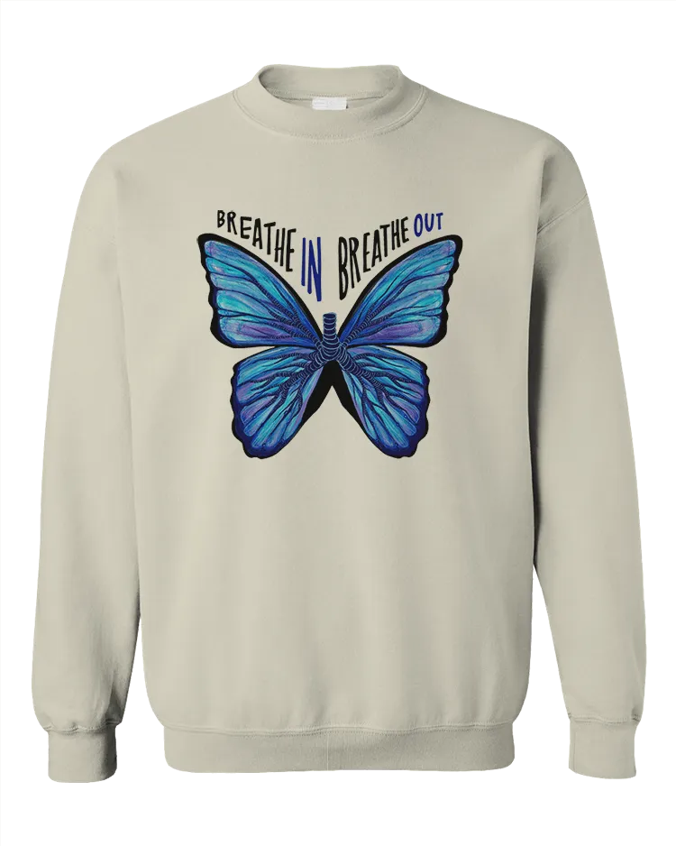 Breathe In, Breathe Out (Butterfly) - Sweatshirt