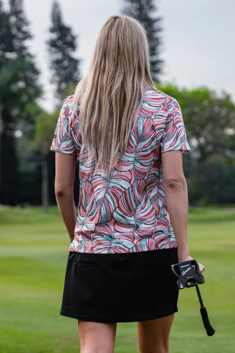 CA Ladies Funky Golf Shirt | Monster Leaf