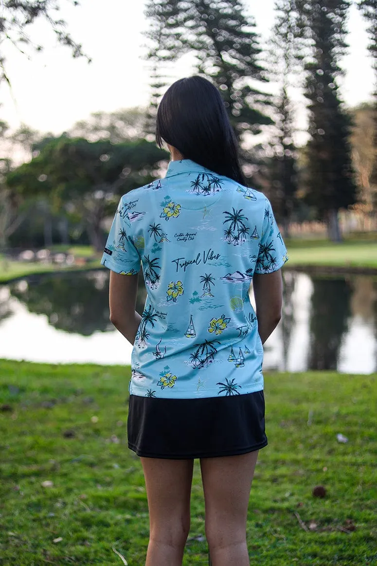 CA Ladies Funky Golf Shirt | Tropical Vibes