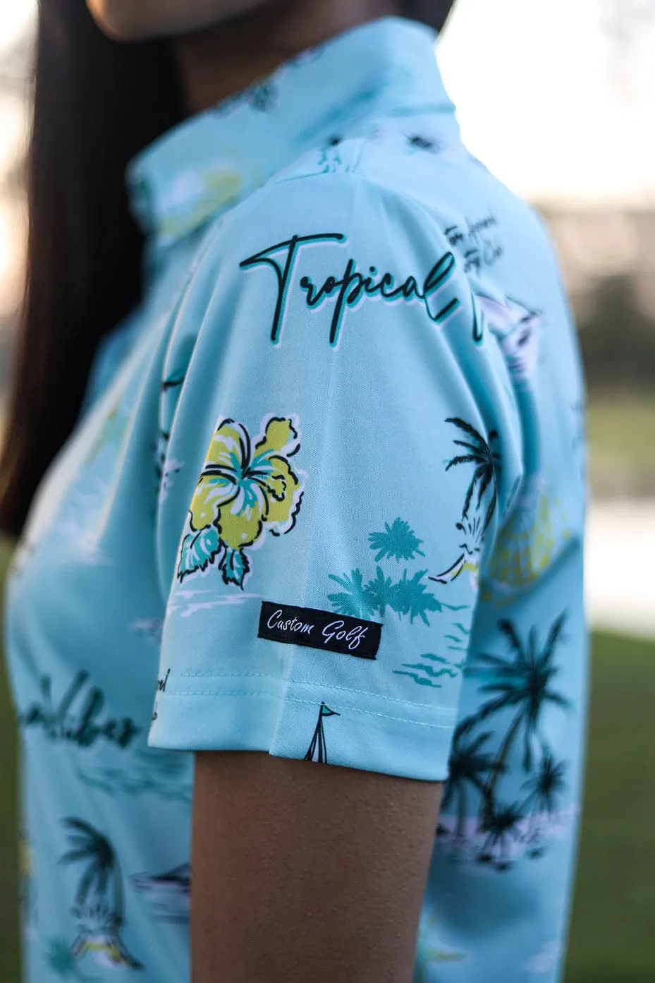 CA Ladies Funky Golf Shirt | Tropical Vibes