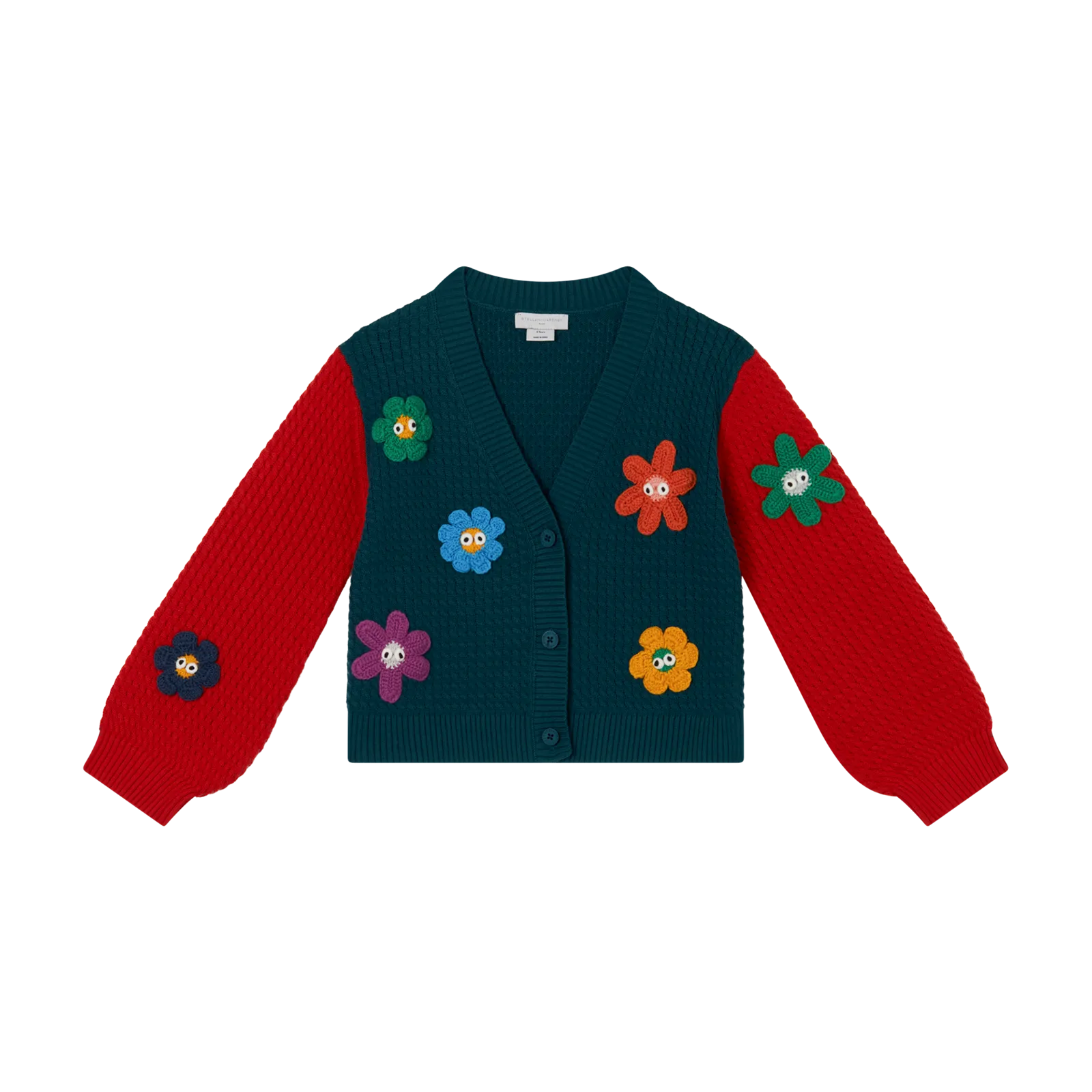 Cardigan with 3D Flowers