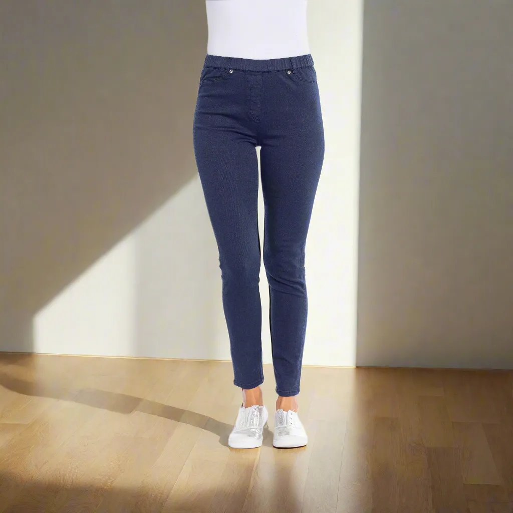 Classic Jeggings by Cafe Latte - Navy