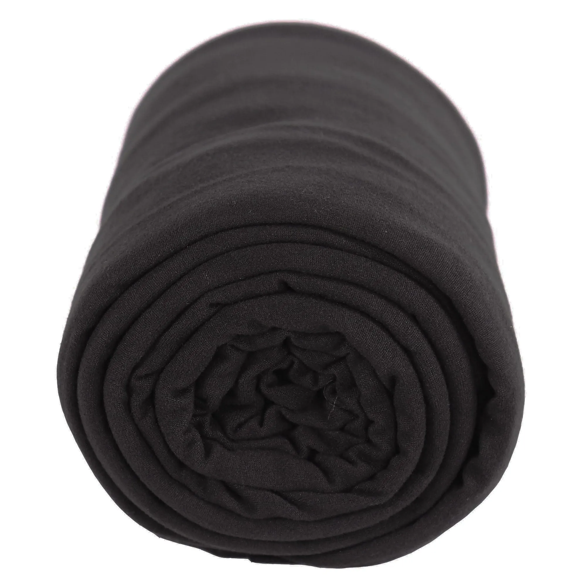 FabricLA DTY Double Brushed Polyester Spandex Knit Fabric | Black