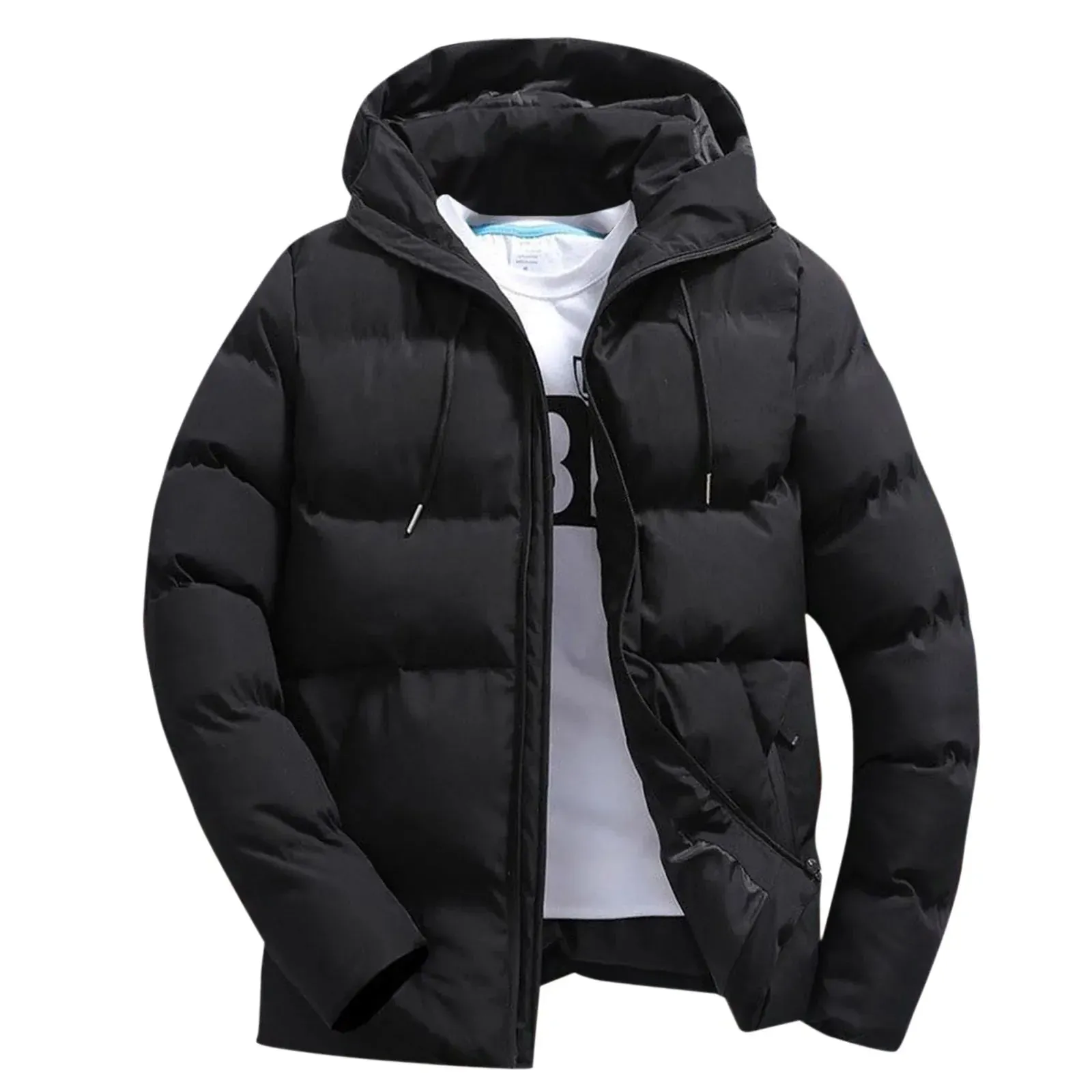 Fashion Parkas Men Winter Overcoat Men's Casual Jacket Warm Hooded Thick Puffer Jacket Men Winter Coat Outwear Business Hombre