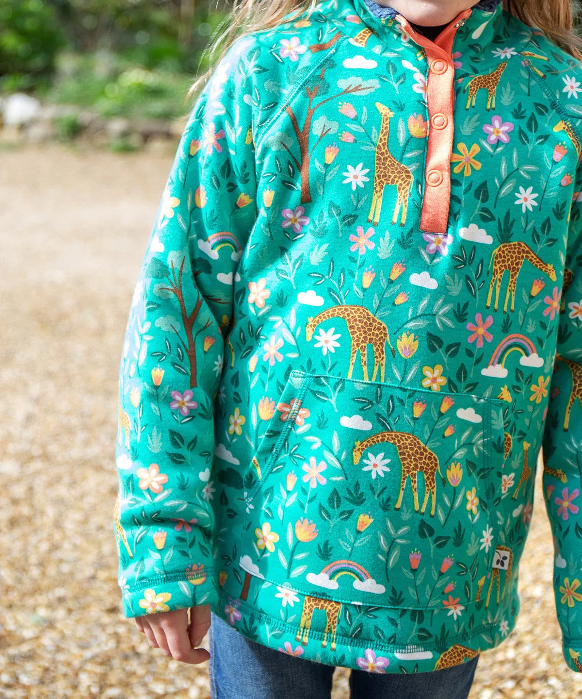 Frugi Snuggle Fleece - A Tower Of Giraffes