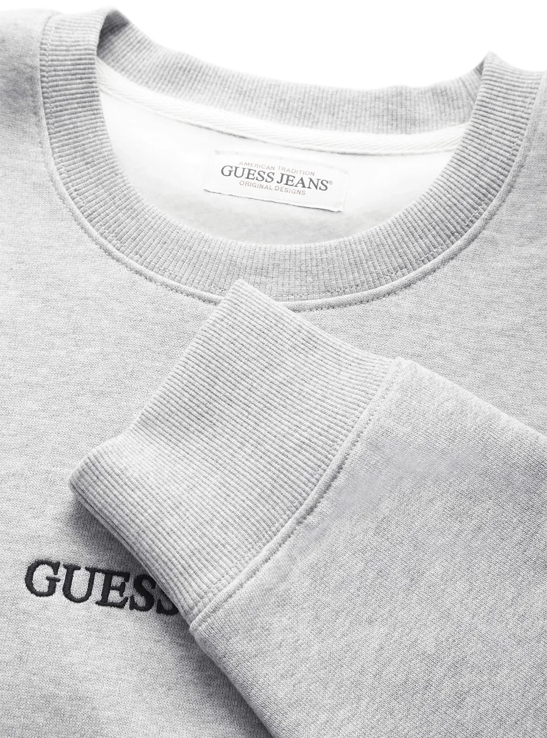 Guess Jeans Grey Logo Jumper