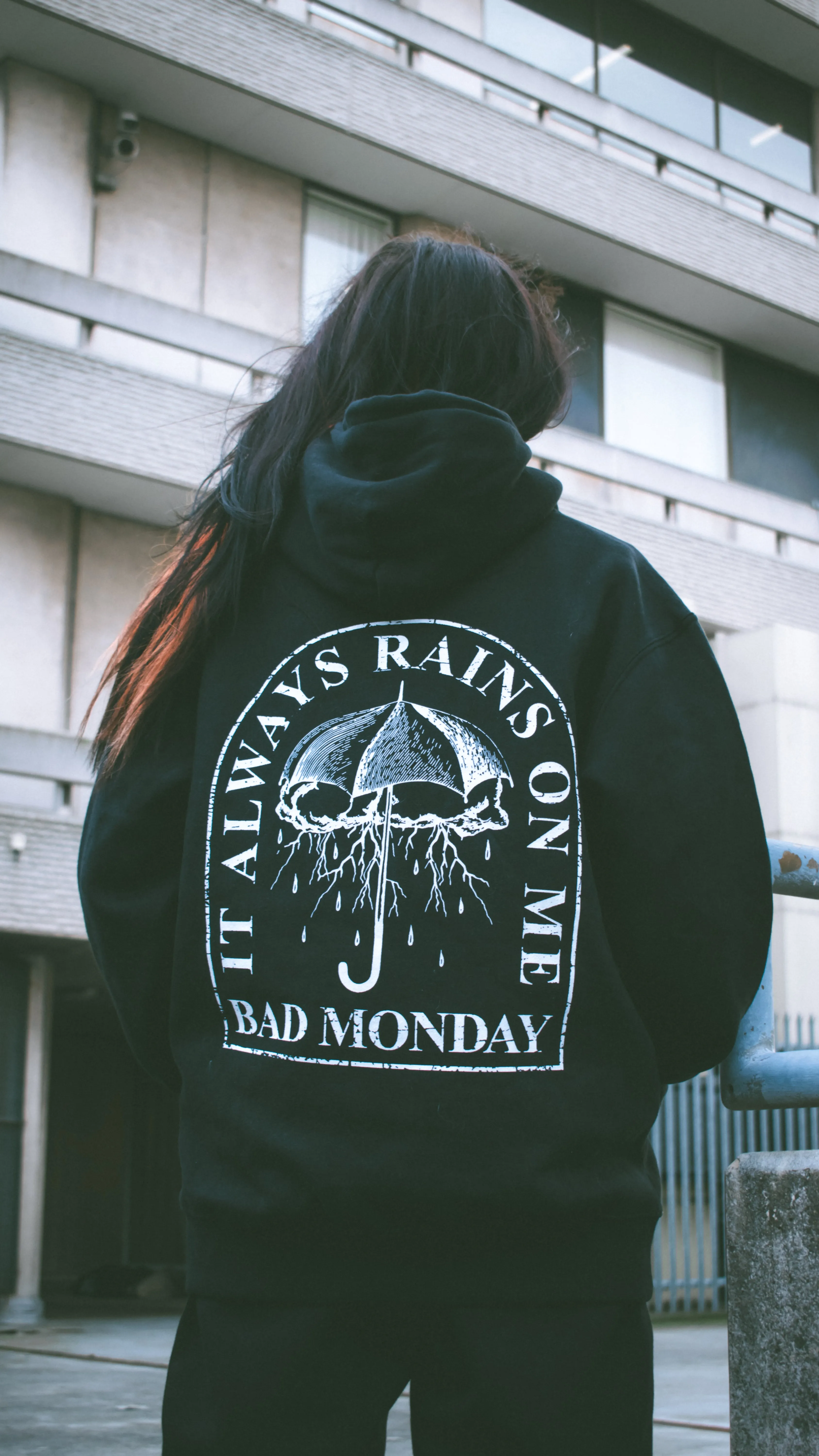 Heavy Weight Rains On Me Zip Hoodie