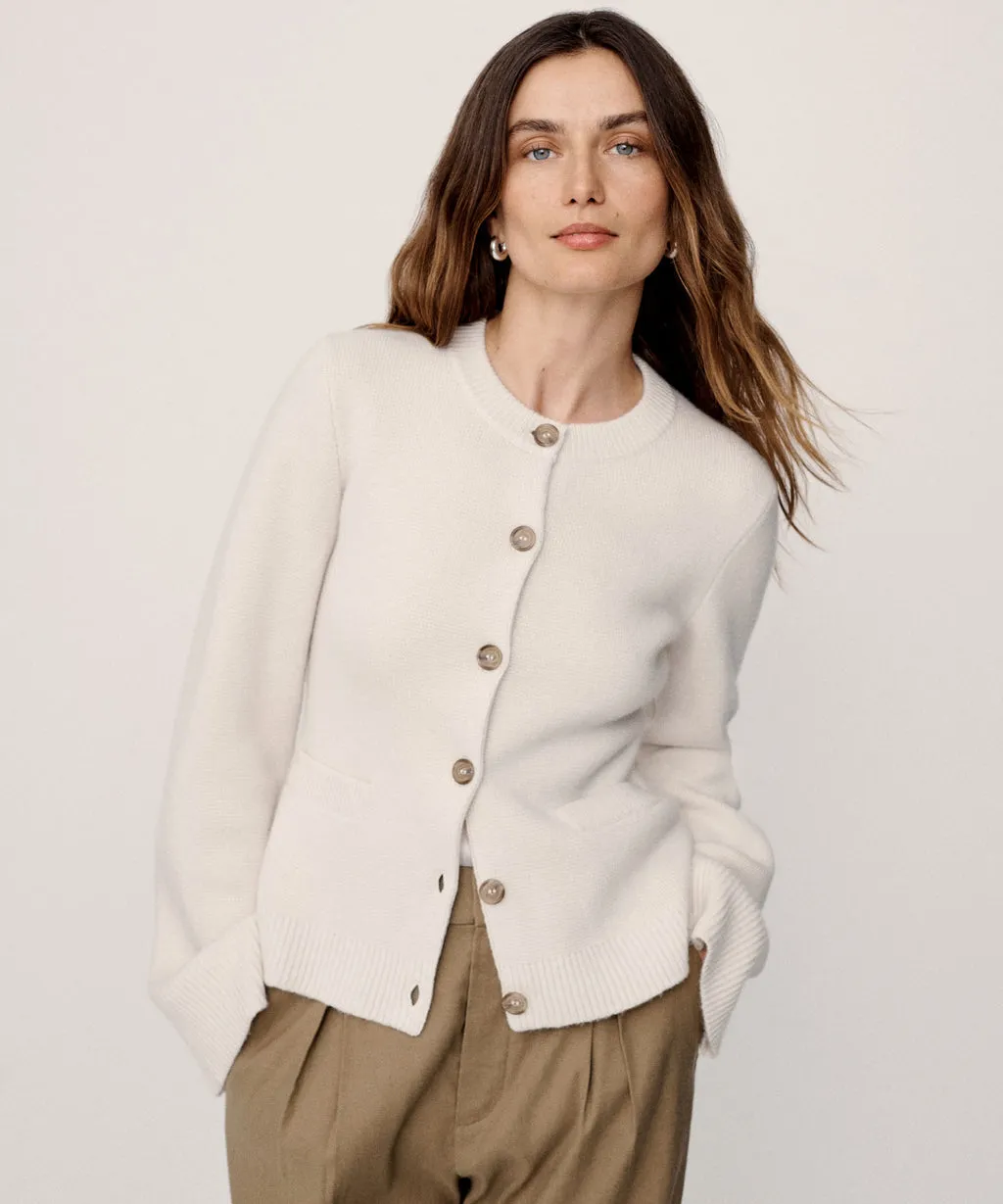 Jenni Kayne - Cooper Cardigan in Warm Ivory