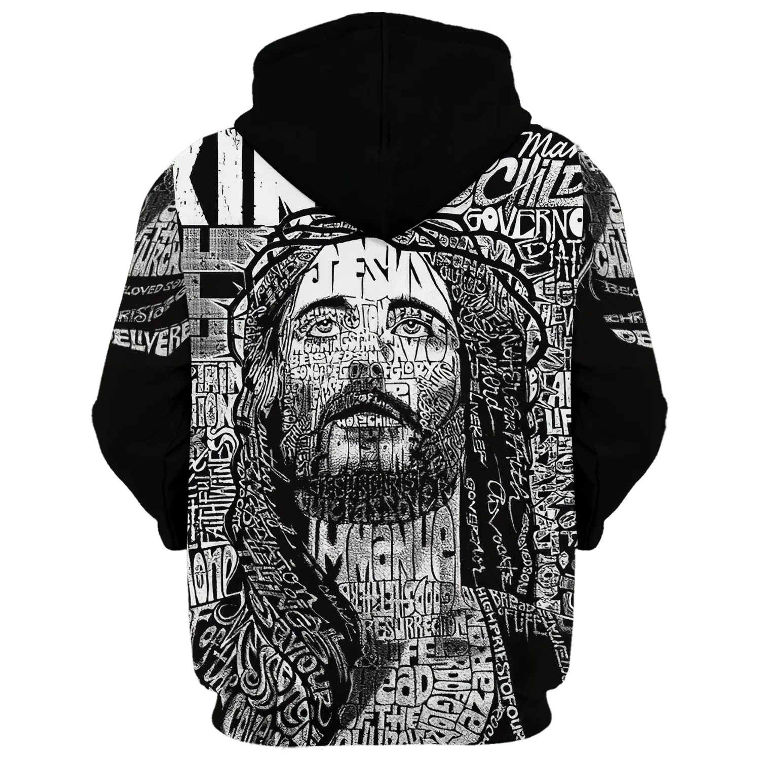 Jesus Names Hoodies Jesus Hoodie Men & Women Christian Hoodie 3D Printed Hoodie