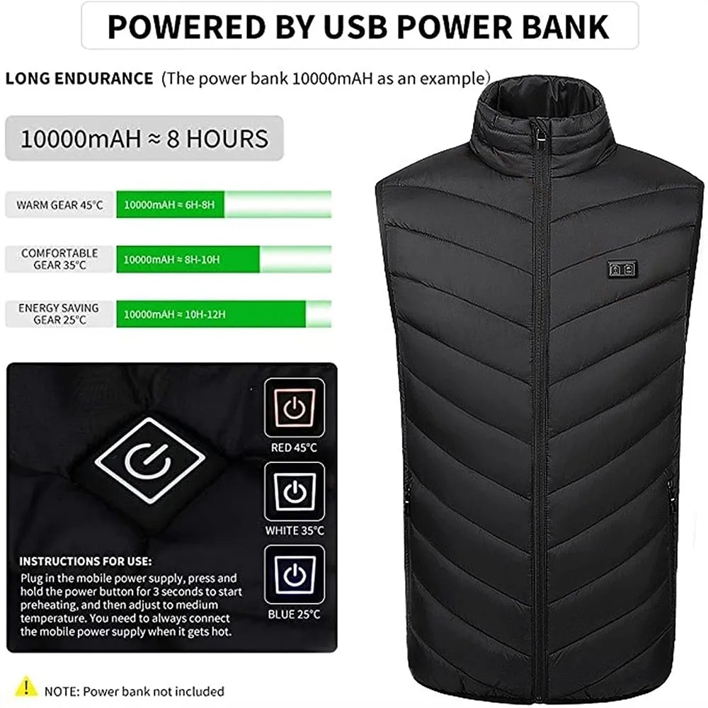 JYMCW New USB Electric Heated Jackets