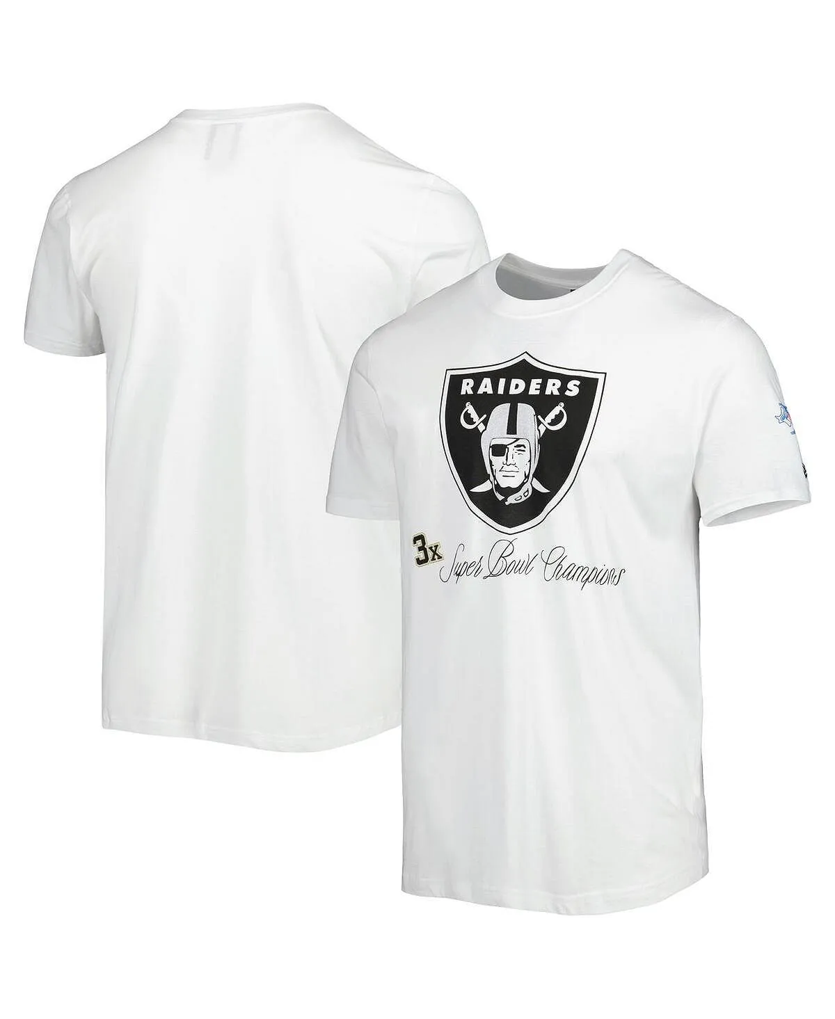 Las Vegas Raiders Historic Champs New Era Men's White T-Shirt