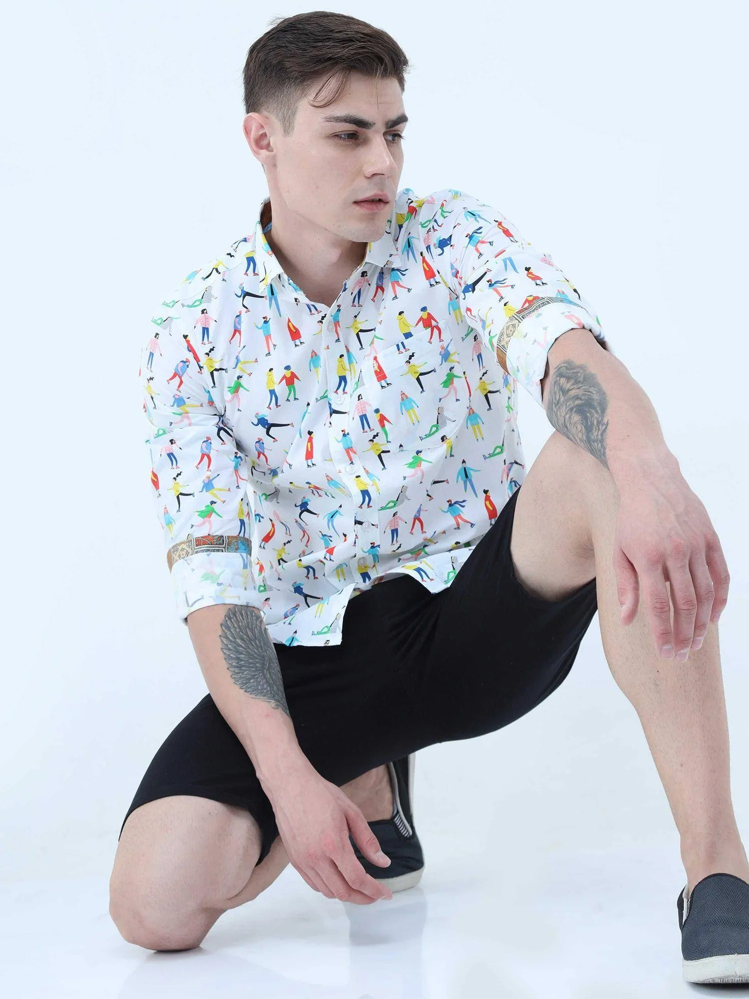 Multi Colour Digital Printed Shirt