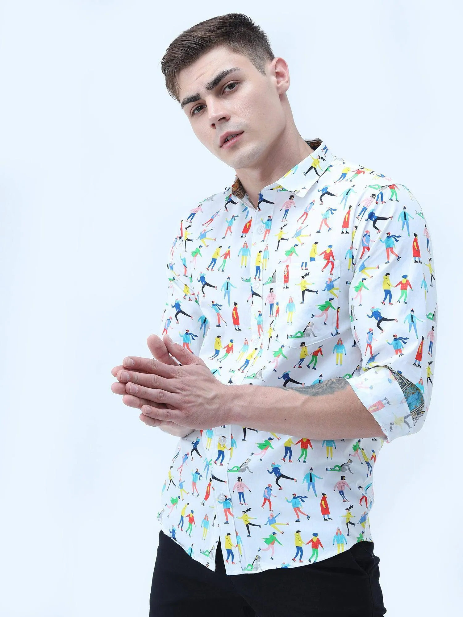 Multi Colour Digital Printed Shirt