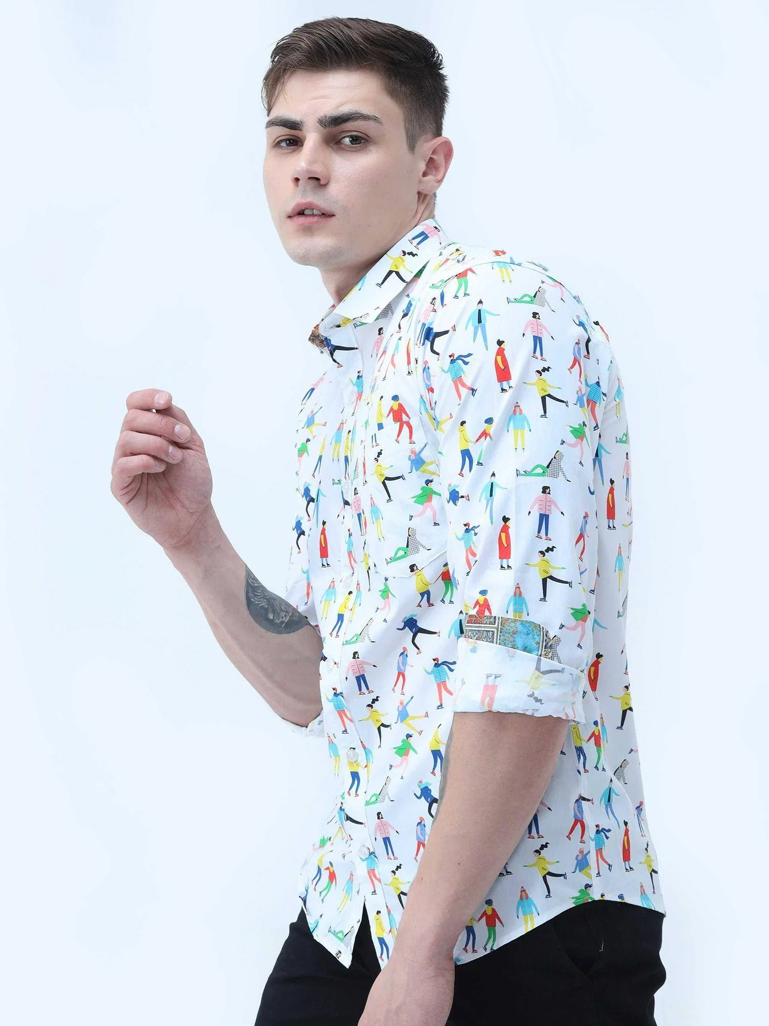 Multi Colour Digital Printed Shirt