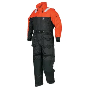 Mustang Deluxe Anti-Exposure Coverall  Work Suit - Orange/Black - XXL [MS2175-33-XXL-206]