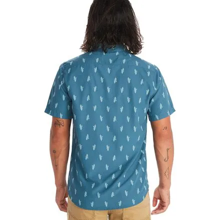 New Aerobora men's Marmot shirt, color Dusty Teal Leaf