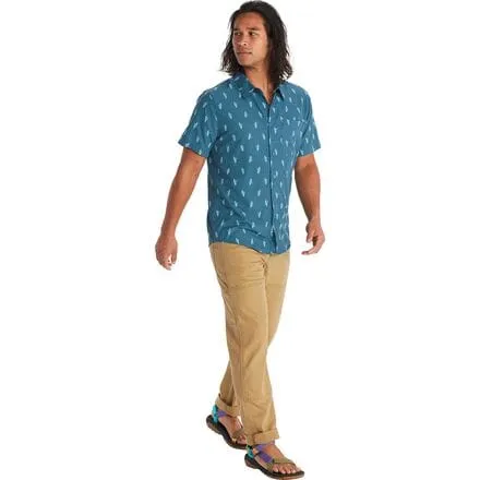 New Aerobora men's Marmot shirt, color Dusty Teal Leaf