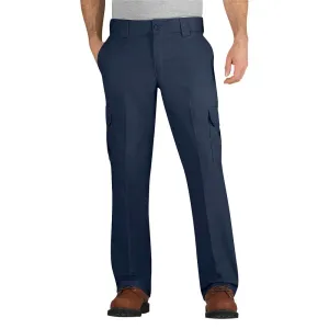 New - Dickies Men's FLEX Regular Fit Straight Leg Cargo Pants - Dark Navy 34x34