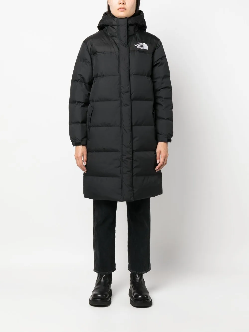 Nuptse hooded puffer coat