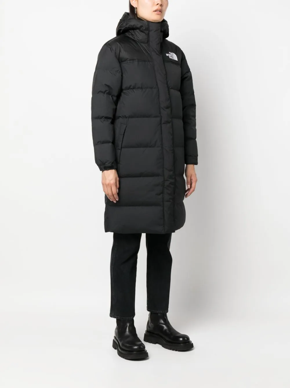 Nuptse hooded puffer coat