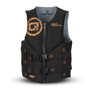 O'Brien Women's Traditional Neoprene CGA Vest - Coral/Black