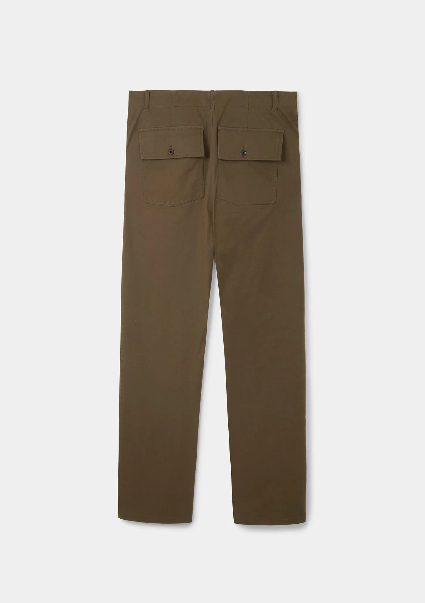 Olive Cotton Utility Trouser