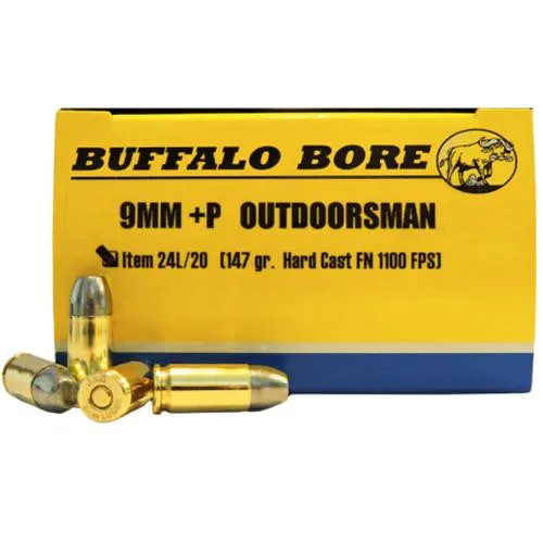 Outdoorsman 9mm  P, 147 Grains, GCFN, Per 20