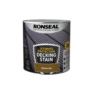 Ronseal Ultimate Protection Decking Stain - Medium Oak 2.5L