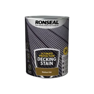 Ronseal Ultimate Protection Decking Stain - Medium Oak 5L