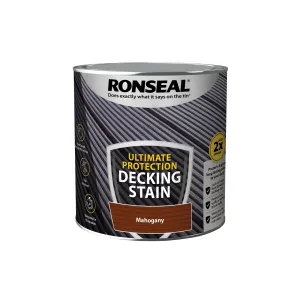 Ronseal Ultimate Protection Decking Stain - Rich Mahogany 2.5L