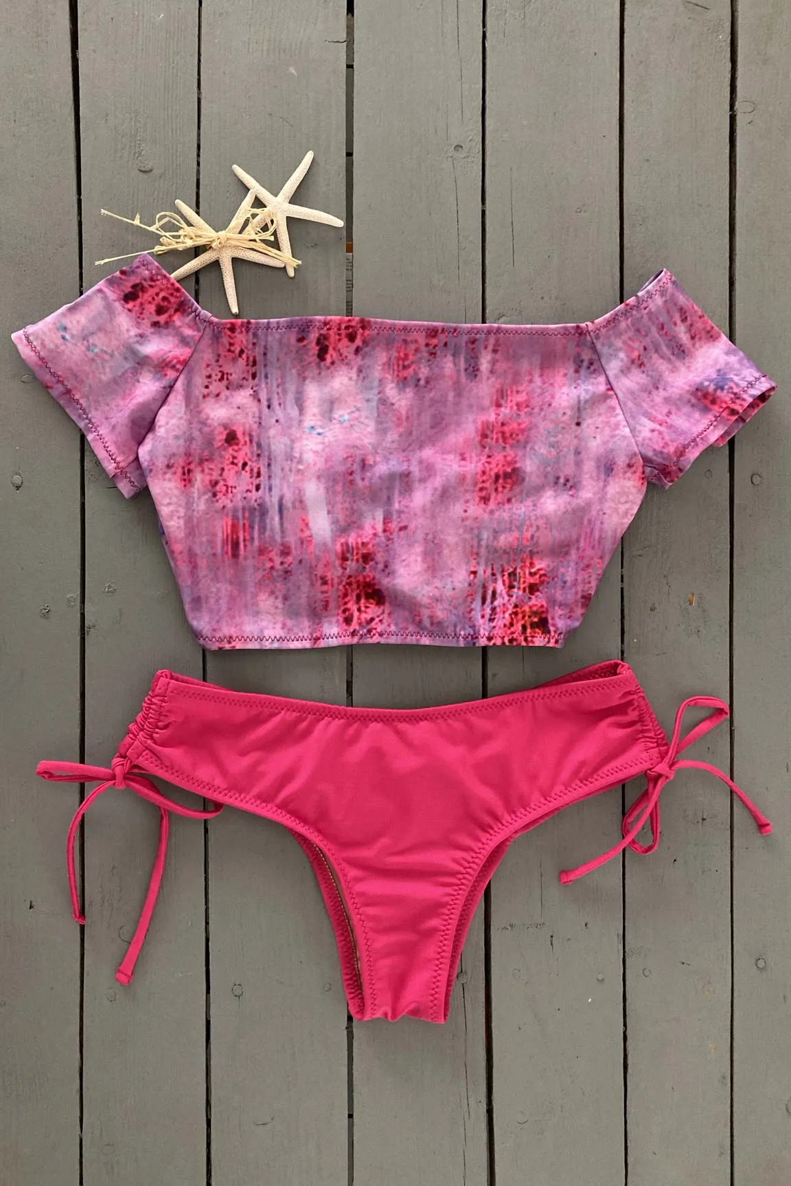 Short Sleeve Bikini Crop Top