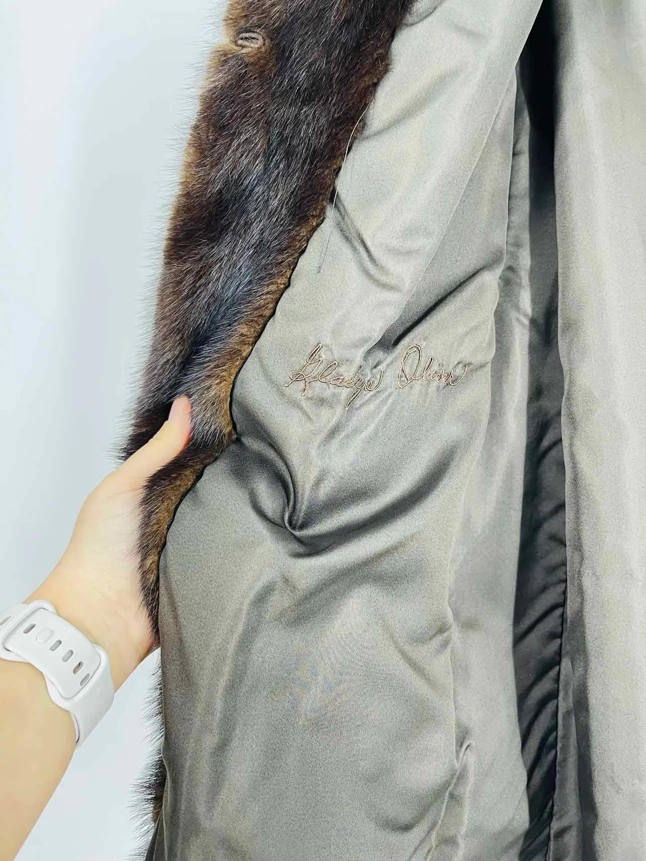 Size M/L Brown Fur Coats Coat