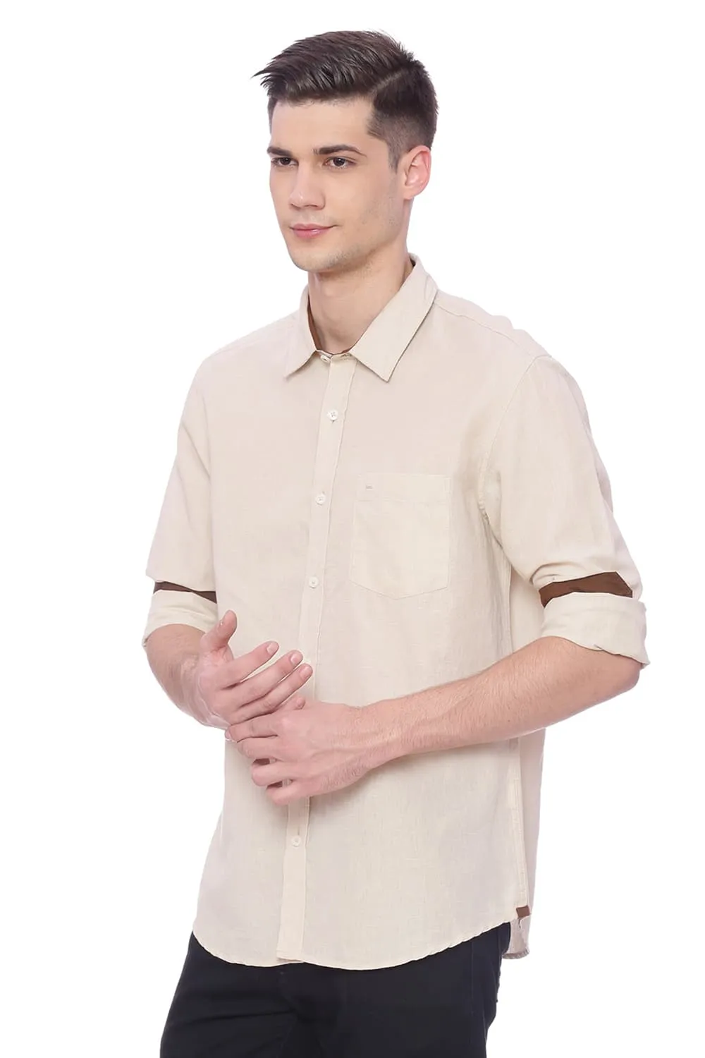 Slim Fit Cotton Linen Shirt