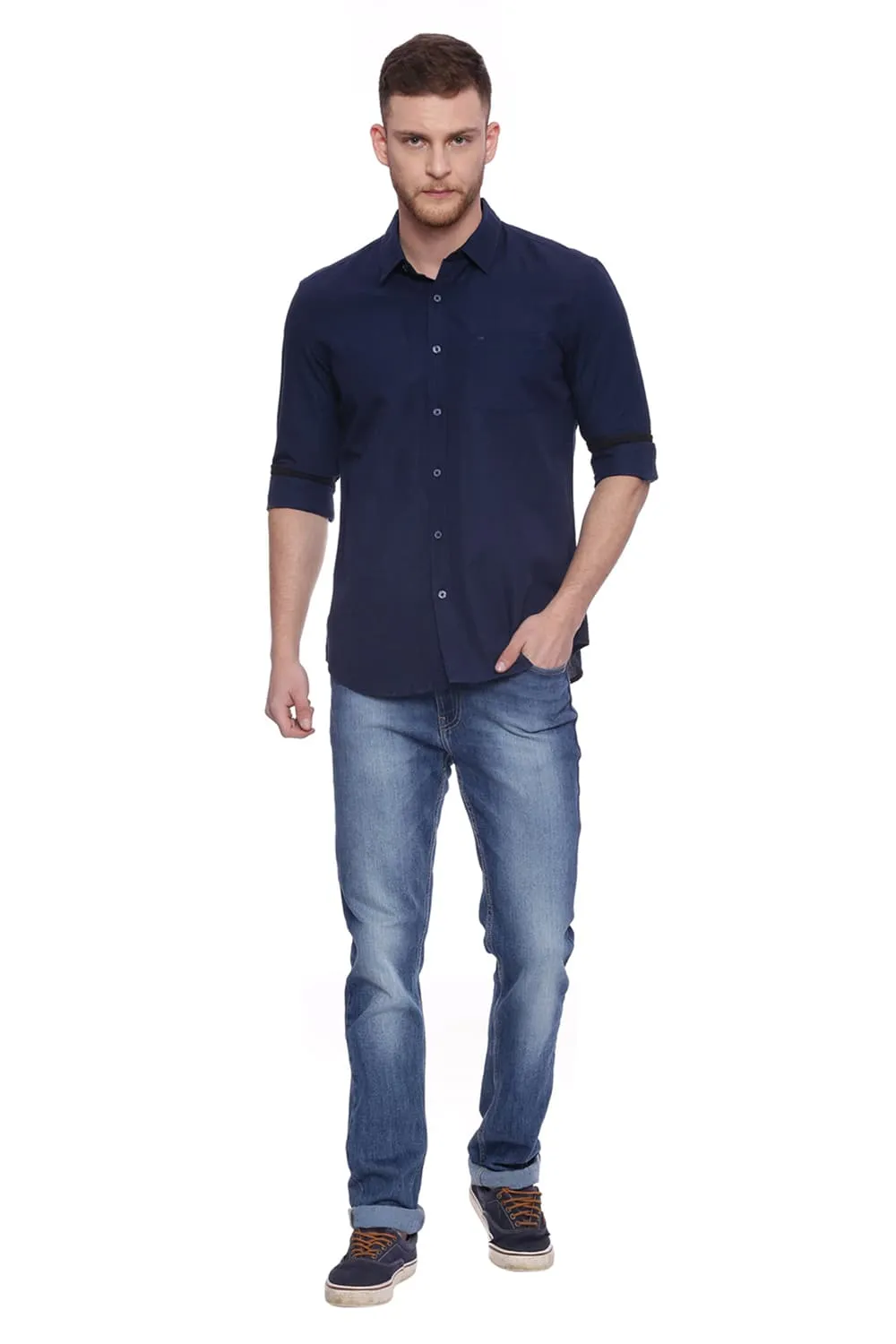 Slim Fit Cotton Linen Shirt