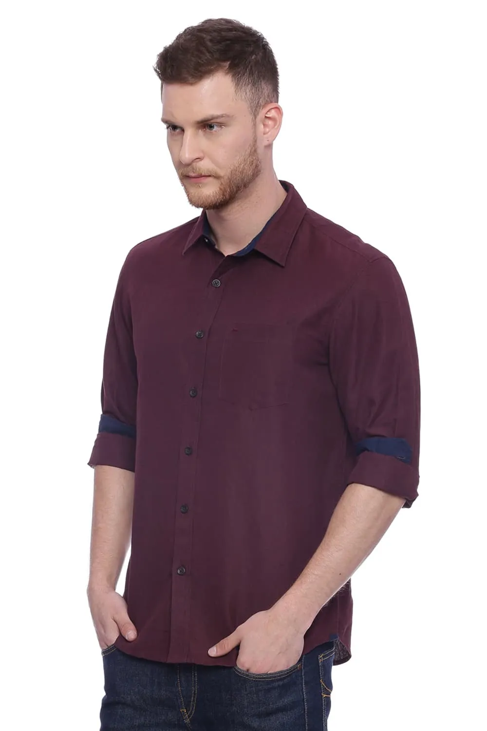 Slim Fit Cotton Linen Shirt