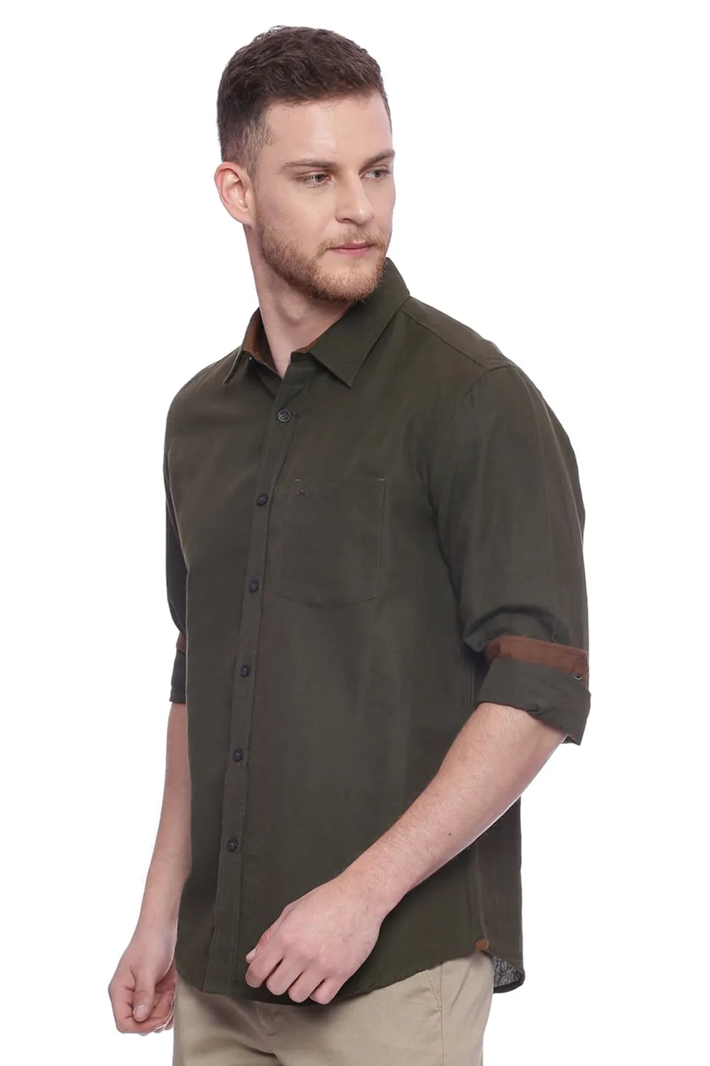 Slim Fit Cotton Linen Shirt